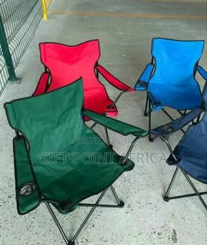 Heavy Duty Foldable Camping Chairs Available In Blue Red And Blue - thumbnail 2