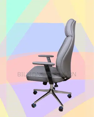 Space-Saving Grey Chair Executive (New | Perfect for Home Office