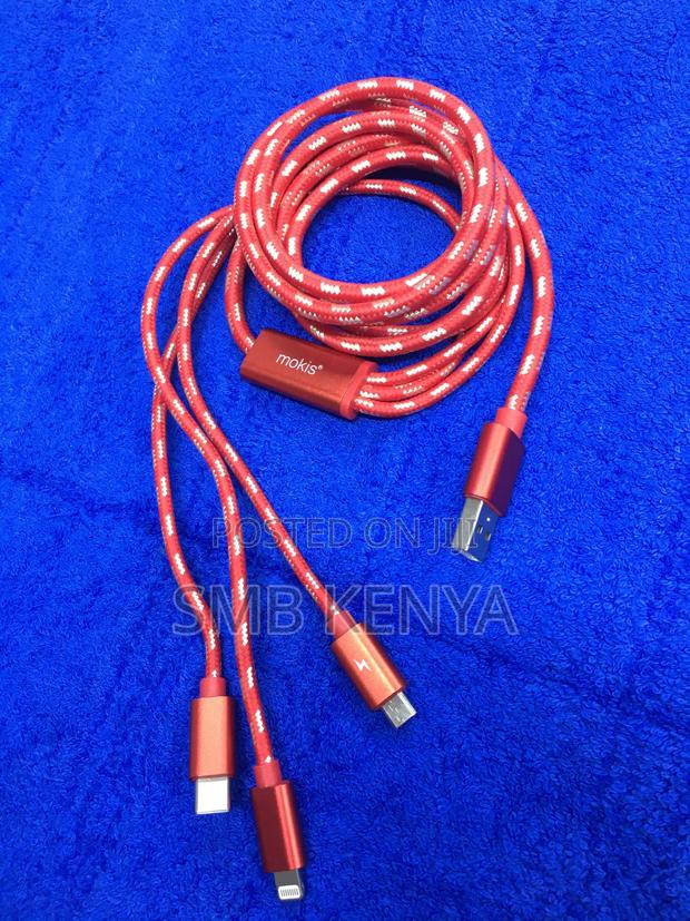 3 In 1 Usb A Usb C Micro Usb Lightning Cable - thumbnail 3