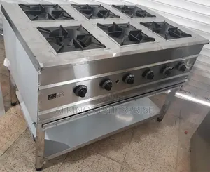 6-Burner Commercial Gas Cooker