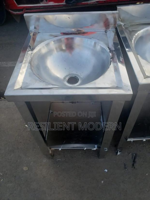 Heavy Gauge Stainless Steel Hand Washing Station - main view