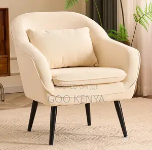 Home Chair; Modern Comfortable Leisure Chair With Solid Wooden Legs