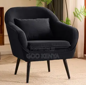 Home Chair; Modern Comfortable Leisure Chair With Solid Wooden Legs