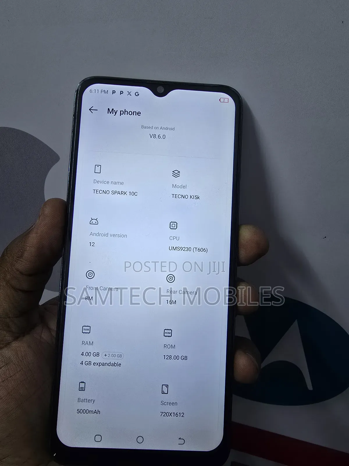 Tecno Spark 10C 128 GB Gray