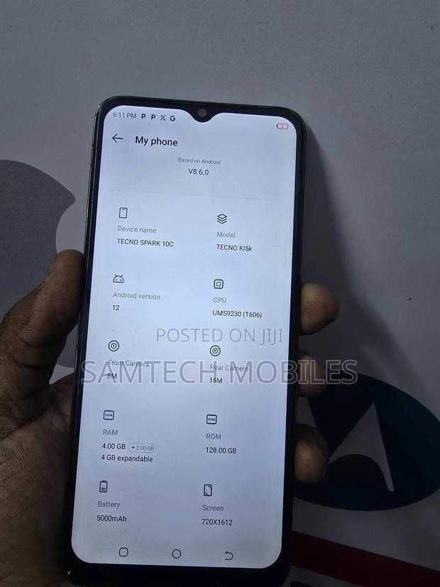 Tecno Spark 10C 128 GB Gray - thumbnail 4