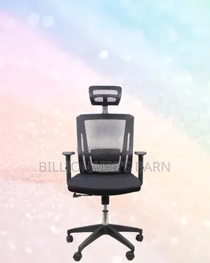 Adjustable Mesh Seat With Headrest | Nylon Base, Solid Support
