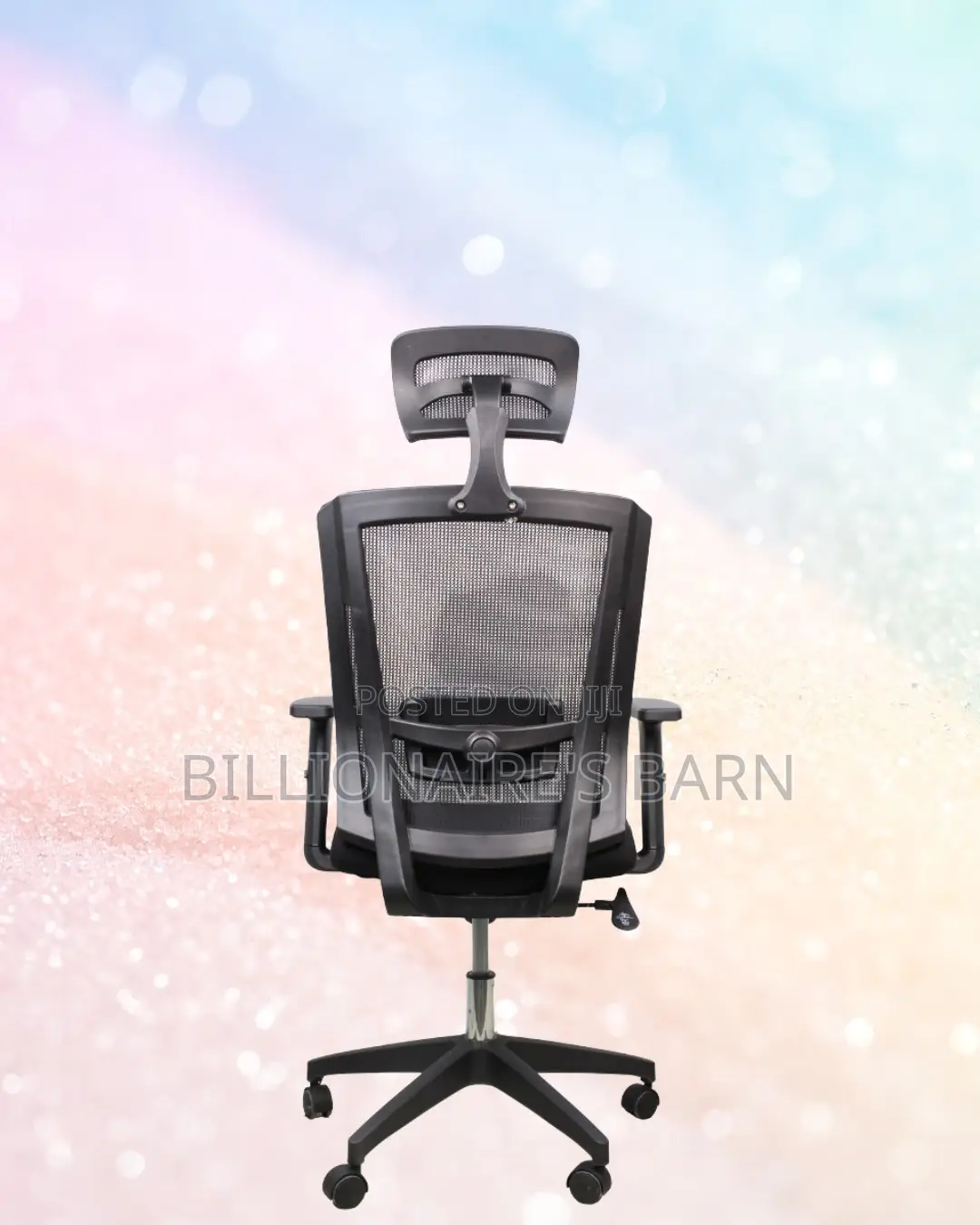 Adjustable Mesh Seat With Headrest | Nylon Base, Solid Support