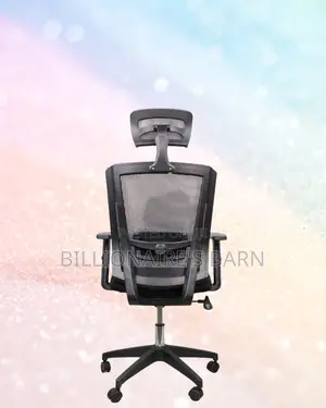 Adjustable Mesh Seat With Headrest | Nylon Base, Solid Support