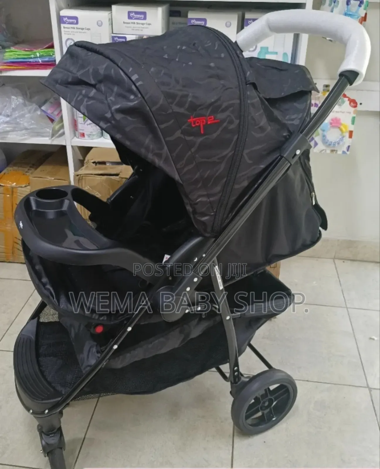 Compact Baby Stroller With Reversible Handle