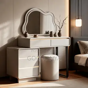 Home Dressing Home; Space-Saving Wooden Makeup Table With Storage