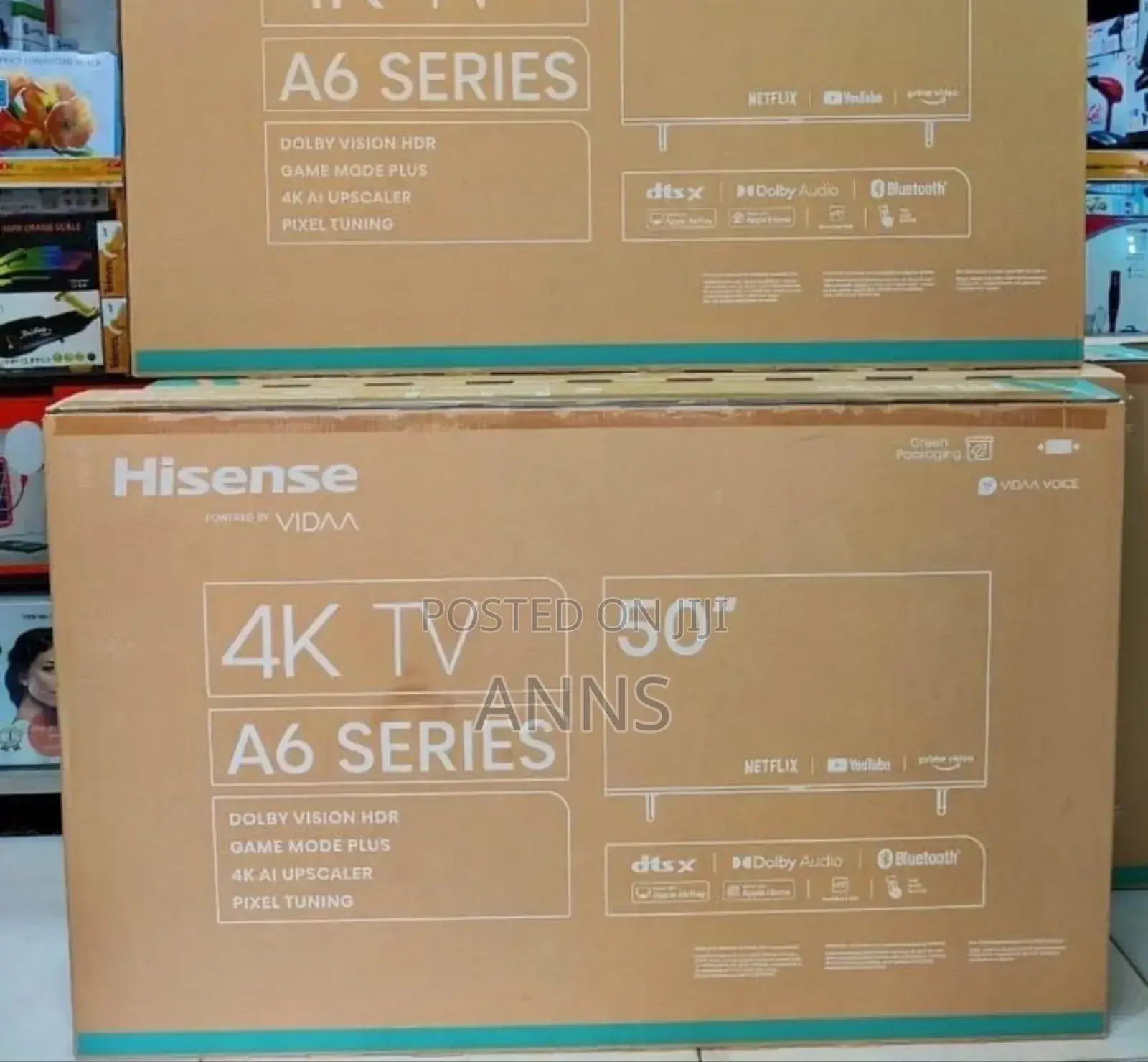 Bluetooth and Wifi Connectivity Hisense 4 K 50 Inch Tv