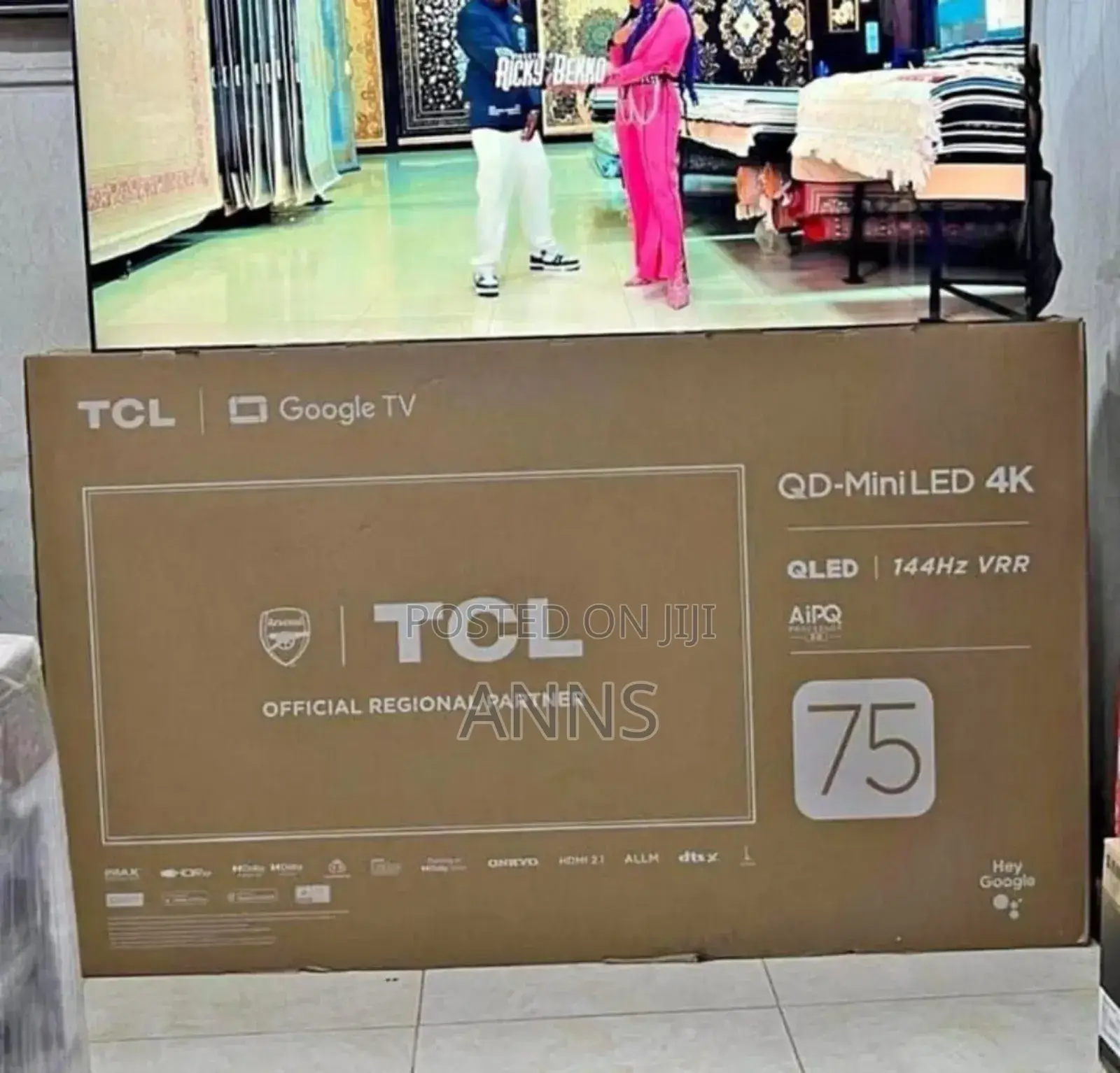 Screen Colour Enhancement Display TCL 75 Inch Tv