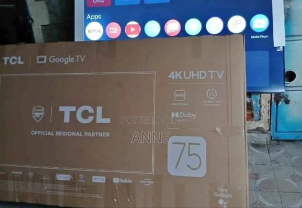 Ample Storage 75 Inch TCL Television - main view