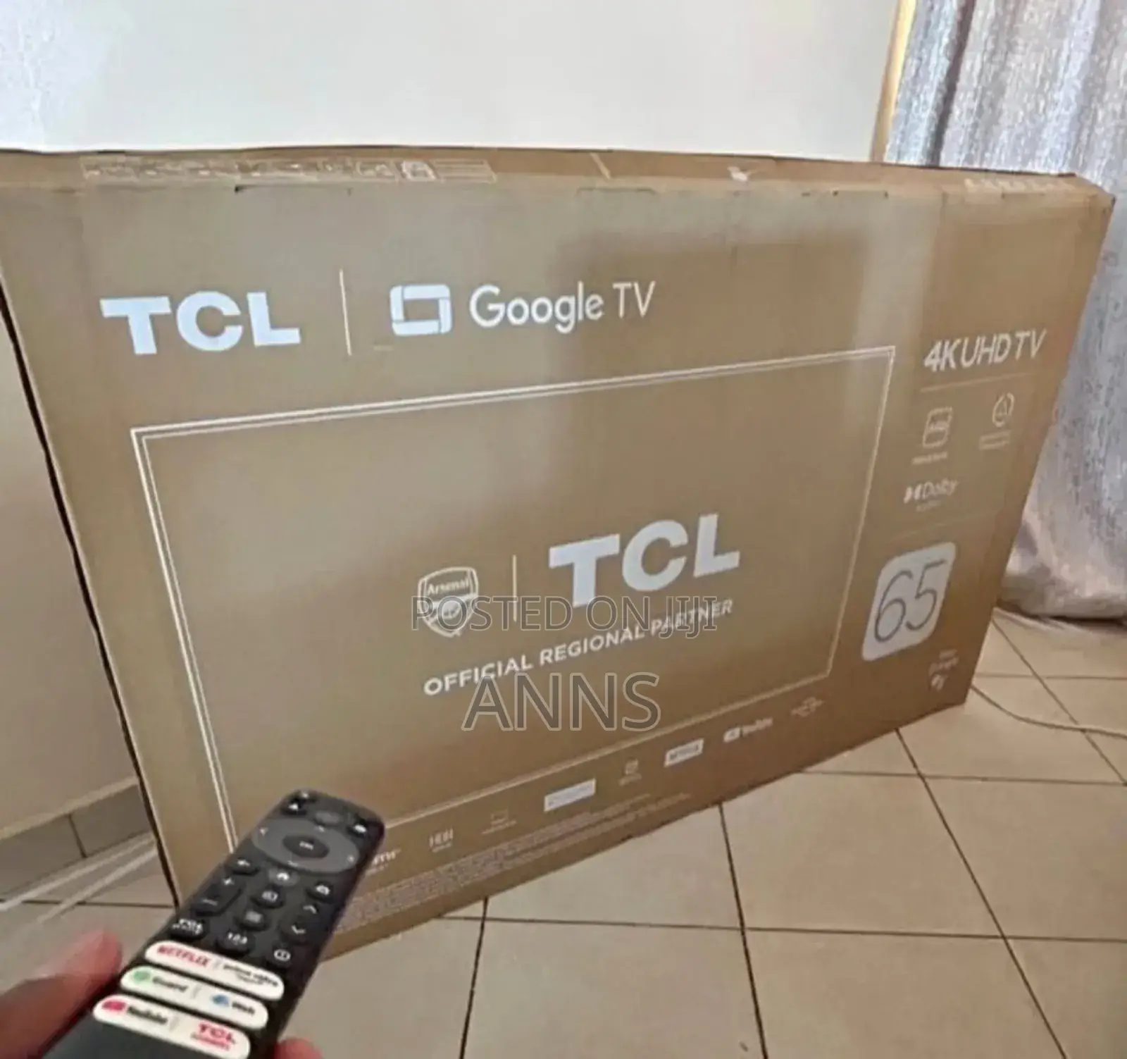 Ample Storage TCL 65 Inch Television