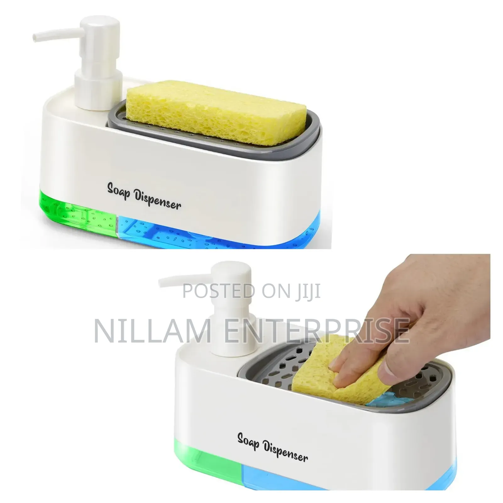 *Hand and Dish Liquid Soap Dispenser Set for Kitchen