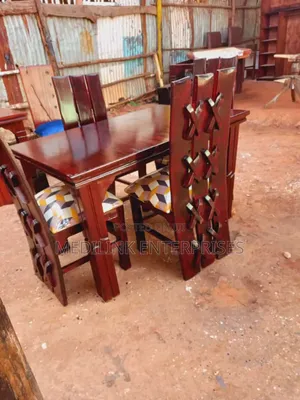 Walnut Choco 4-Seater Dinning Table Set