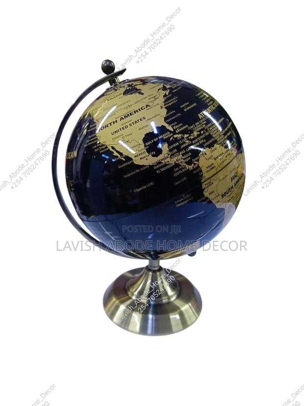 Large World Atlas Globe Decor for Office and Home - thumbnail 3