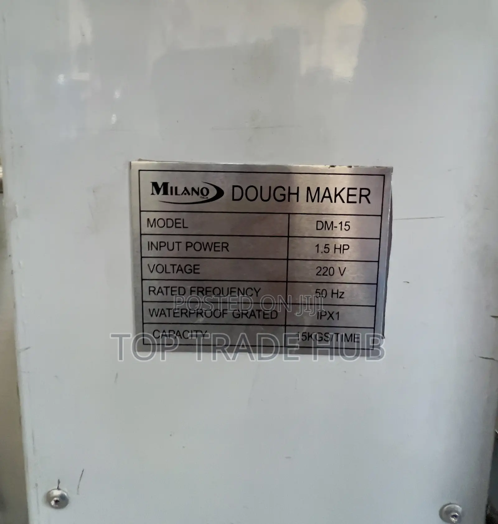 Heavy-duty Milano Electric Dough Maker 15kg 1.5hp