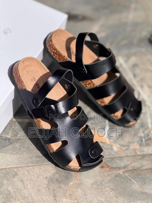 High Quality Leather (Guoluofei) Cork Sandal - main view