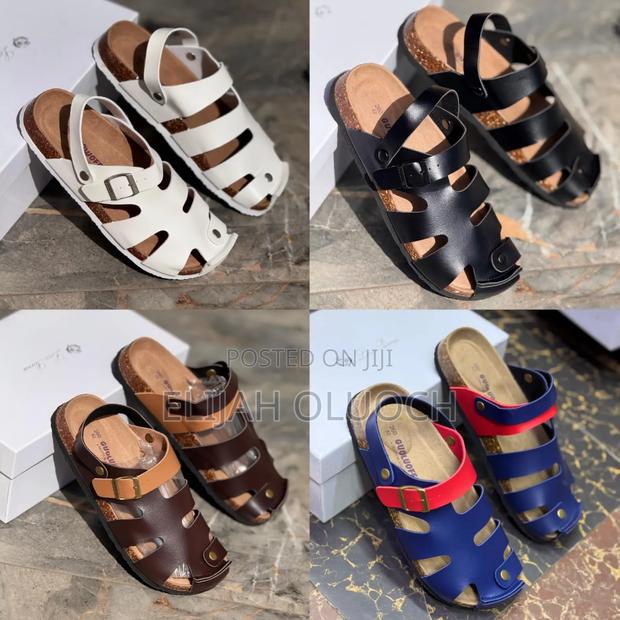High Quality Leather (Guoluofei) Cork Sandal - thumbnail 3
