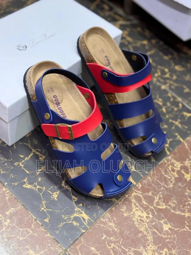High Quality Leather (Guoluofei) Cork Sandal - thumbnail 6