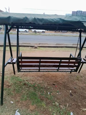 Armor Wooden Metallic Garden Outdoor Swing