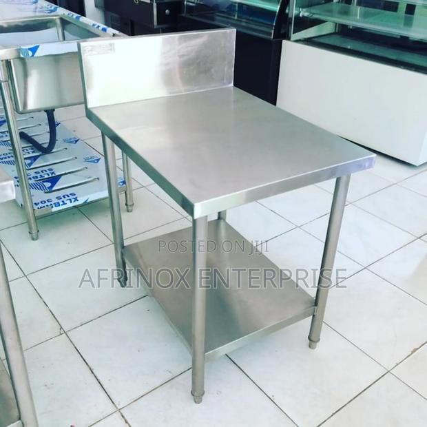 Stainless Steel Working TableDurable. 3 by 3 Feets Size - main view
