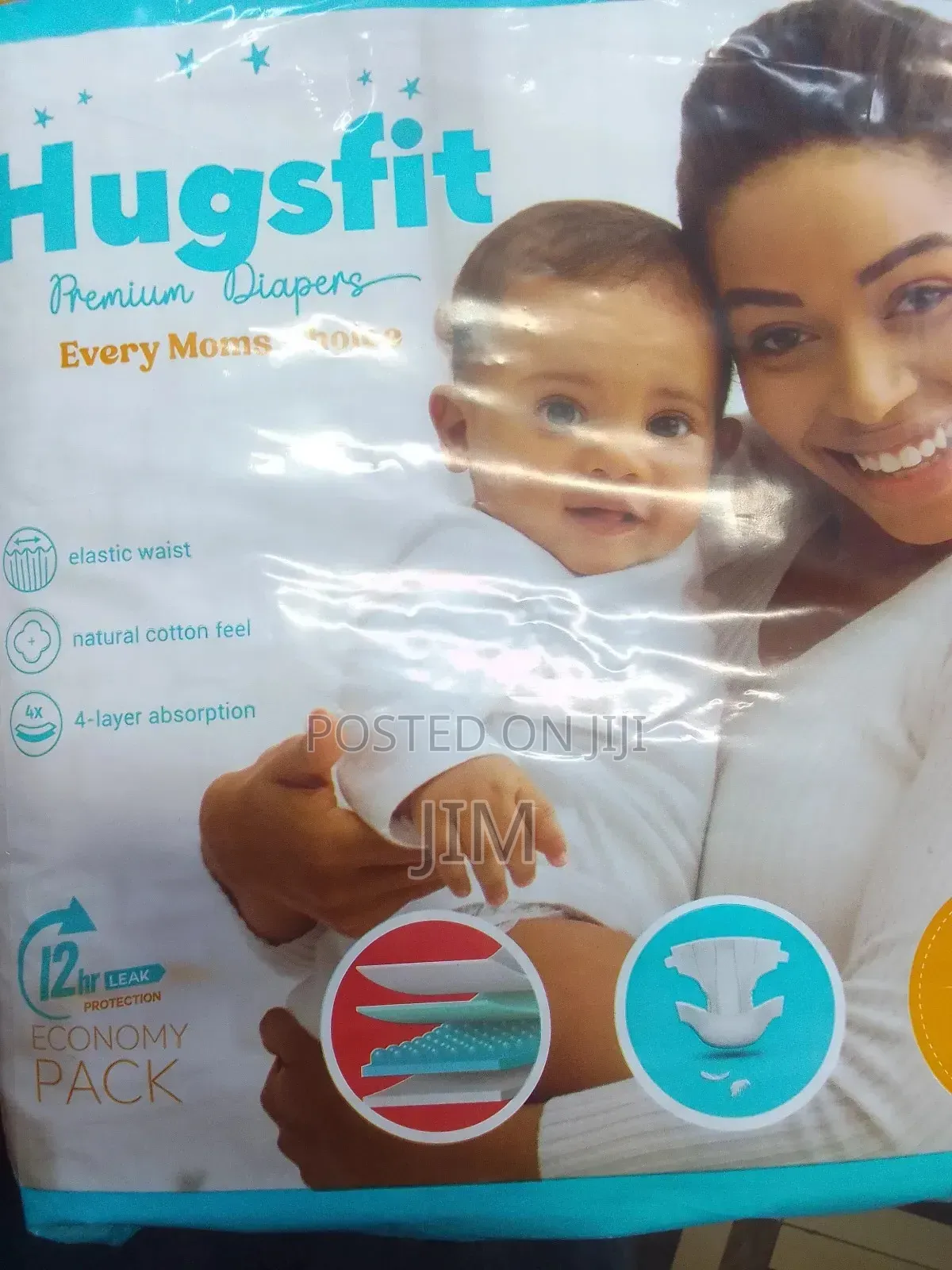 Baby Diapers Hugsfit Premium -up To 100% Leakproof_all Sizes Available