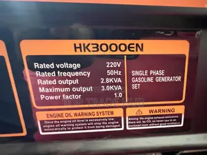 Hisaki Japan Petrol Generator – 3kva | Key Start | Single Phase