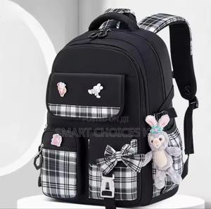 Checkered Student Backpack - main view