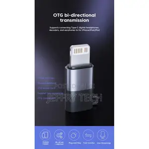 Otg Fast Charging Adapter - Usb C Female to Male Connector for iPhone