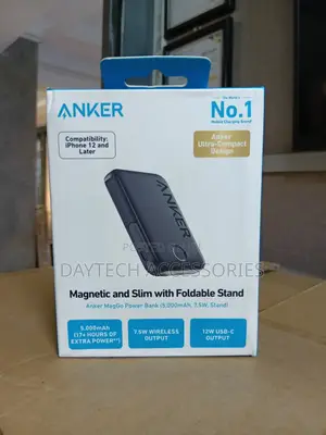 An Anker 322 Magnetic Battery (Maggo) 5000mah Portable Power Bank.