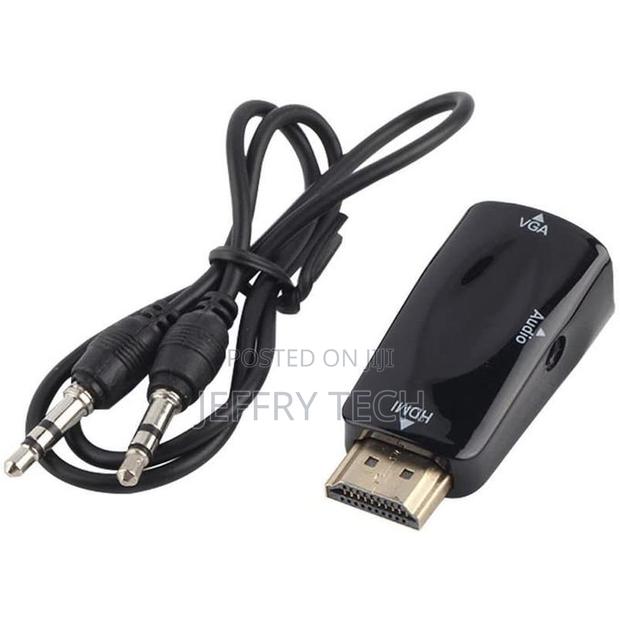 Hd Hdmi/Vga Adapter + Audio Compact Medium Size, Black - main view