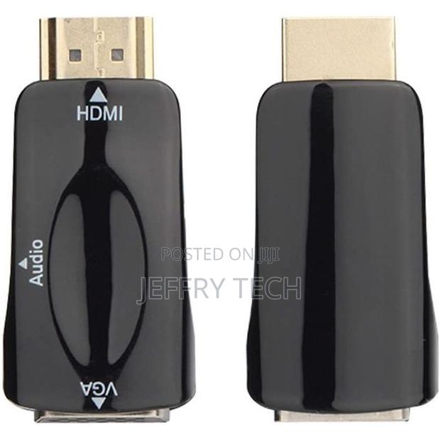 Hd Hdmi/Vga Adapter + Audio Compact Medium Size, Black - thumbnail 3