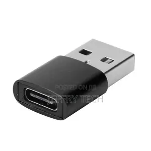 Usb 3.1 Type-C Female to Usb 3.0 a Male Adapter for Mobile Phone - Bla