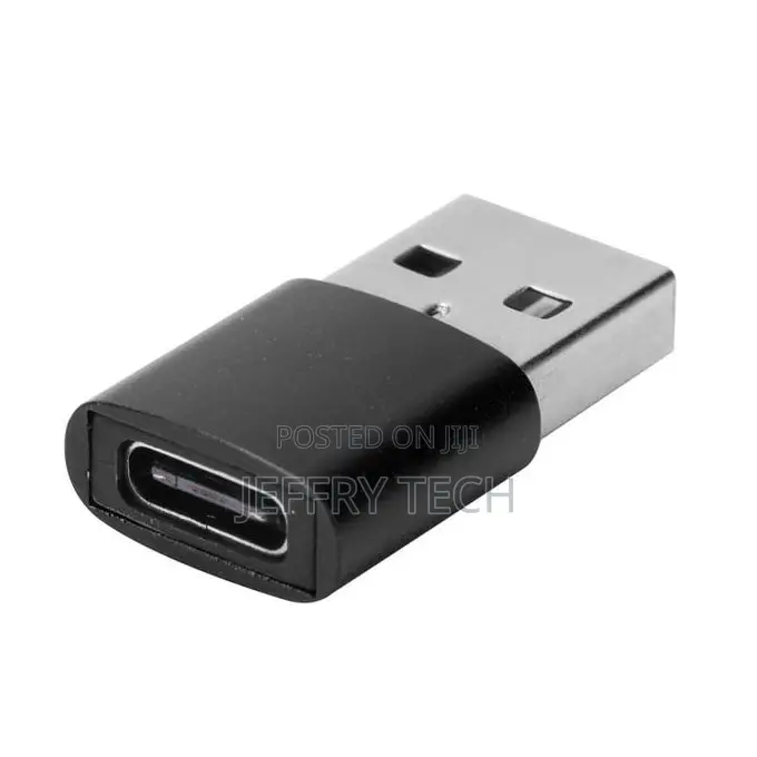 Usb 3.1 Type-C Female to Usb 3.0 a Male Adapter for Mobile Phone - Bla