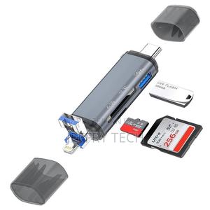 6-in-1 Otg Memory Card Reader – Usb 3.0 Type-C / Lightning / Usb 2.0 T - thumbnail 2