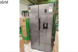Syinix Fridge Side by Side Water Dispenser No Frost Grey