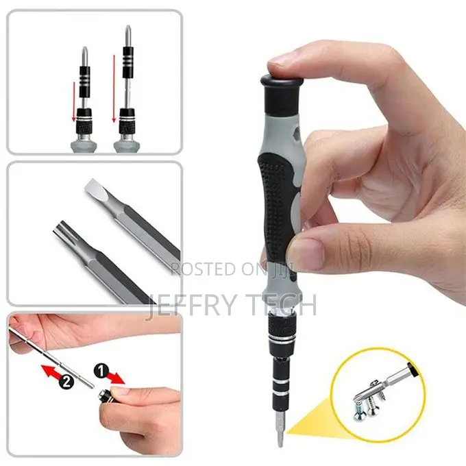 115-in-1 Magnetic Precision Screwdriver Kit for Repairing Computers, P