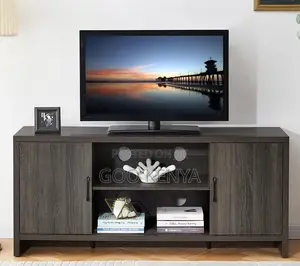Home Tv Cabinet;Wooden Tv Console With Storage Shelves for Living Room