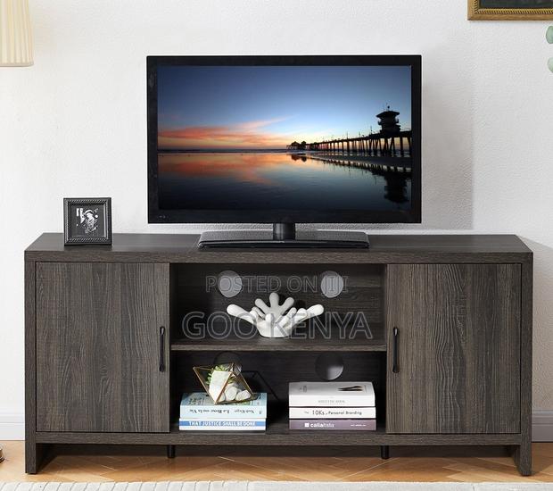 Home Tv Cabinet;Wooden Tv Console With Storage Shelves for Living Room