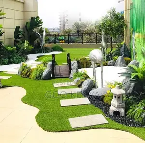 Home Carpet; Synthetic Green Artificial Turf Roll for Football Fields.