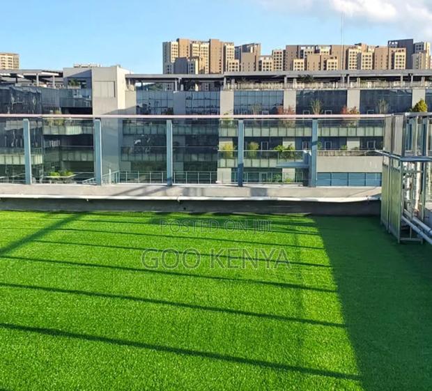 Home Carpet; Synthetic Green Artificial Turf Roll for Football Fields. - thumbnail 5