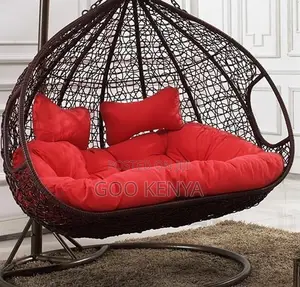Home Chair; Balcony Swing Chair – Two-Seater Wicker Hanging Basket