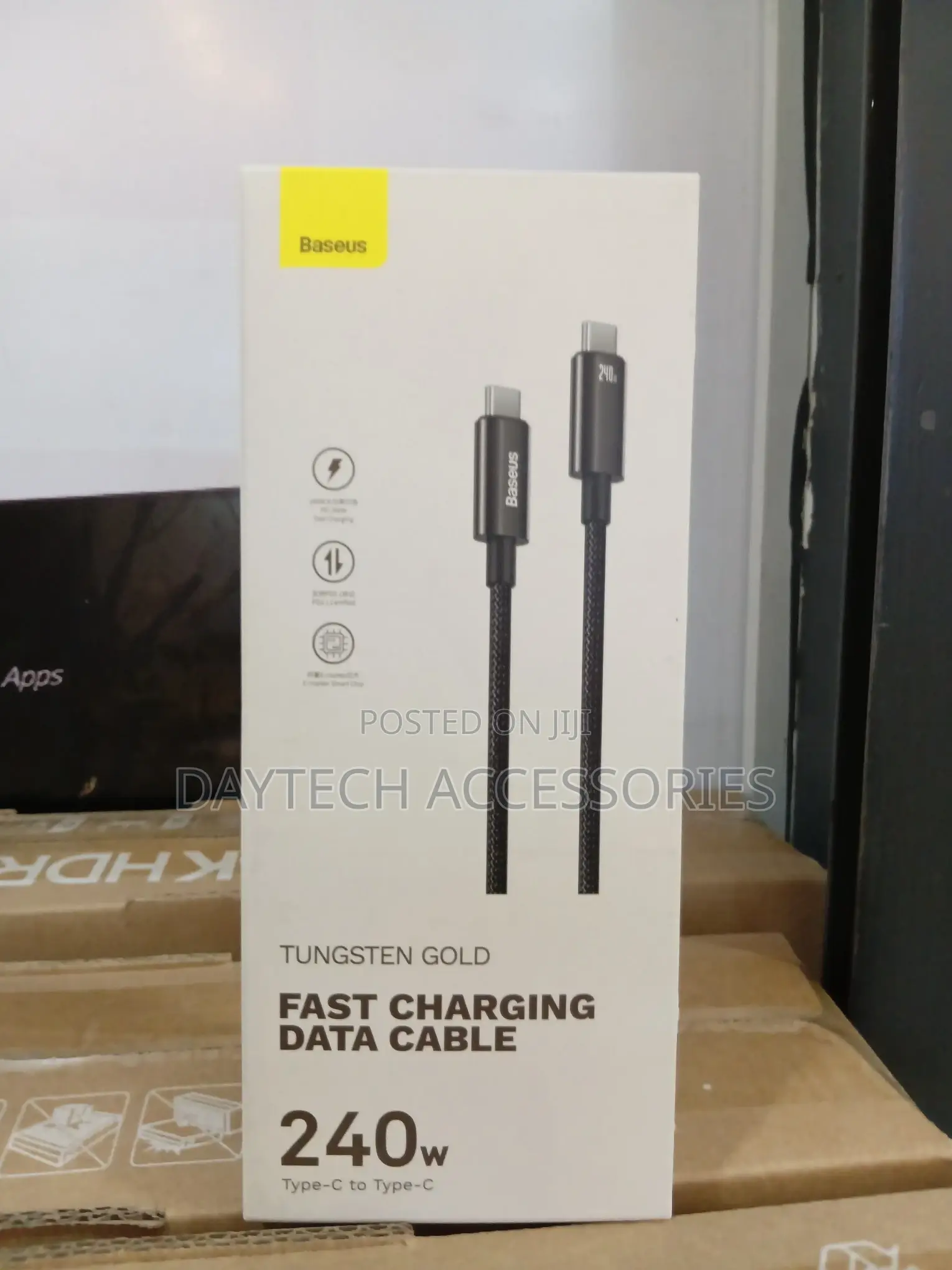 Baseus Usb-C Fast Charging Cable-240w (3 Metre)