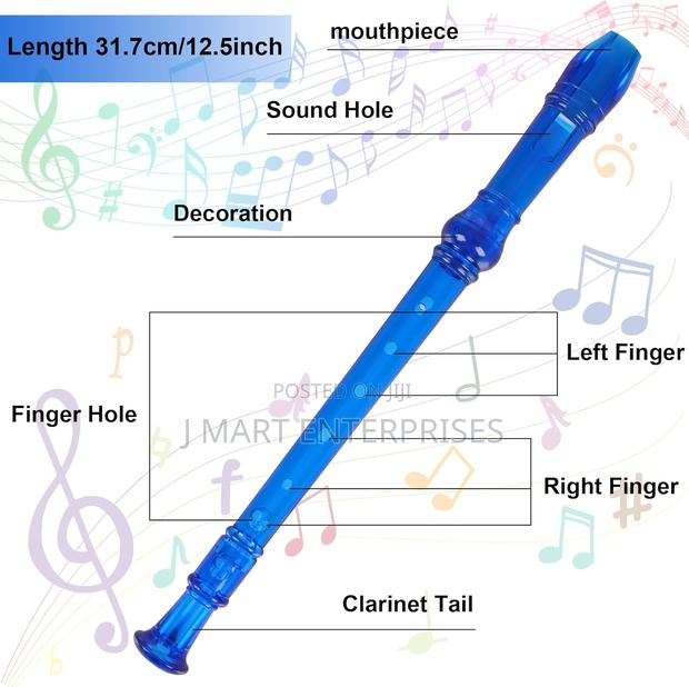 4 Pack Recorder Instrument for Kids, 8 Hole Recorders for Beginner - thumbnail 4