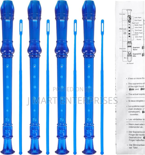 4 Pack Recorder Instrument for Kids, 8 Hole Recorders for Beginner