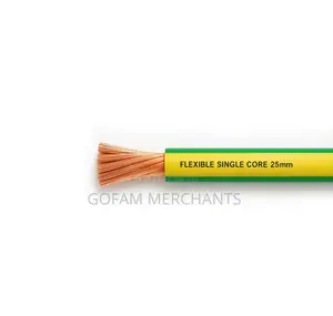 Tronic 25mm Single Core Stranded Cable – Yellow Green (Per Meter)