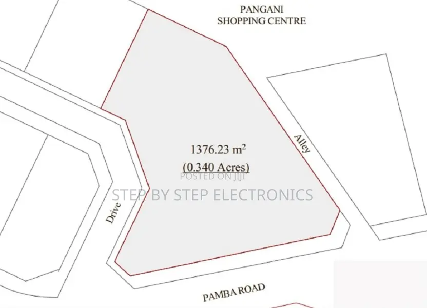 Prime Quarter Acre Corner Plot Pangani Nairobi, Served by 3 Roads