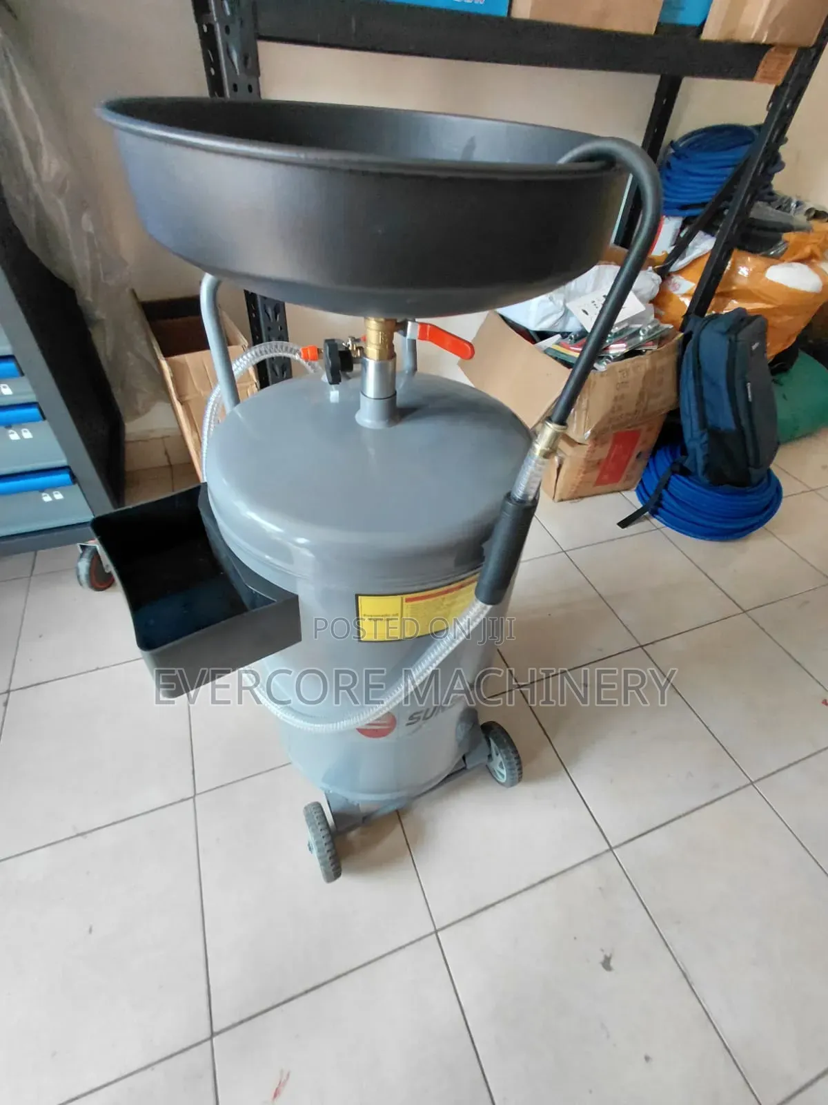 Heavy Duty Oil Drainer Machine Without Glass.